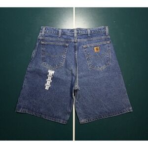 Vintage Carhartt Denim Jean Work Shorts B26 DST Men's 36 USA Relaxed Fit NWT